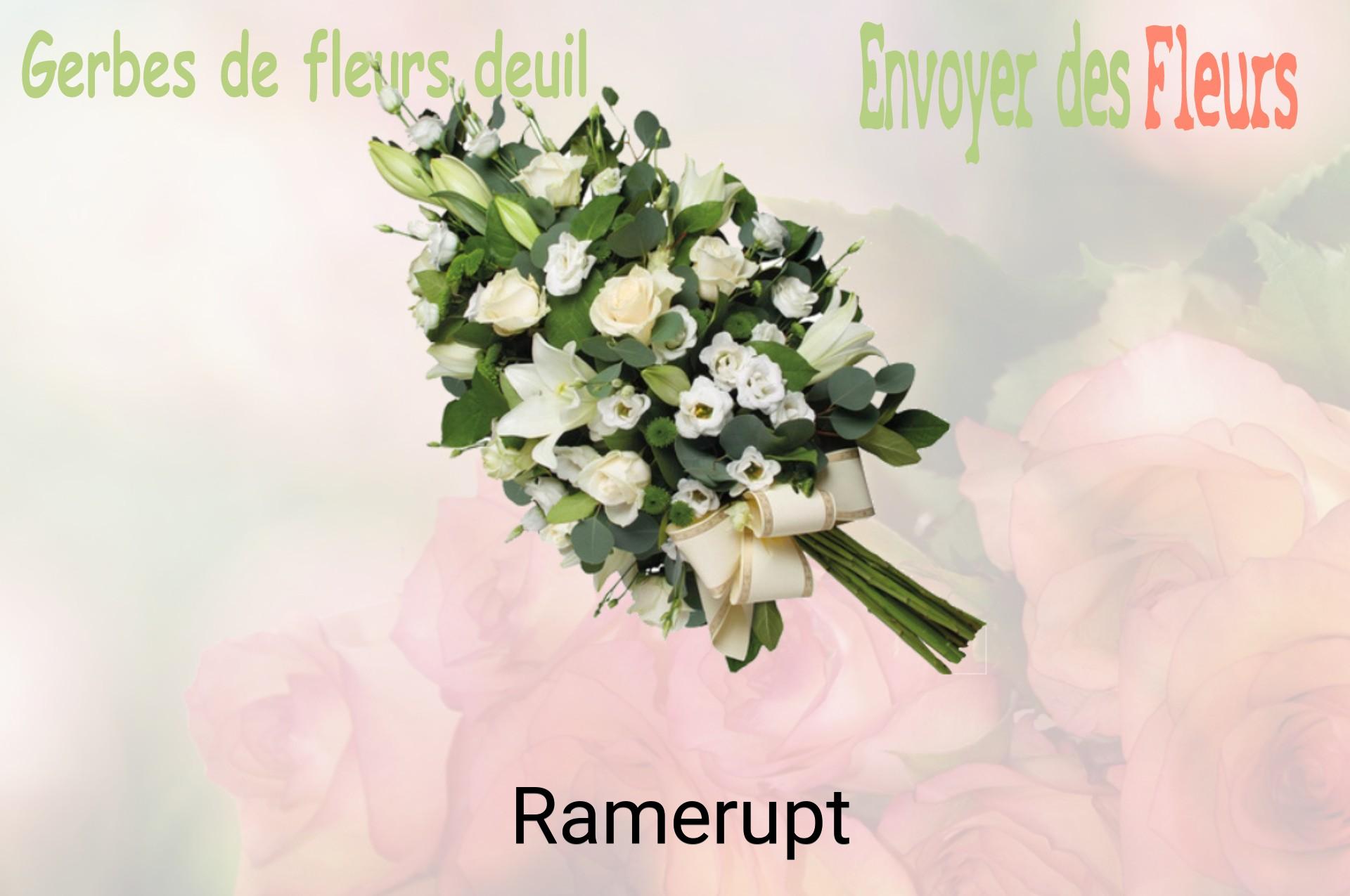 Gerbe de fleurs de deuil livrée à Ramerupt